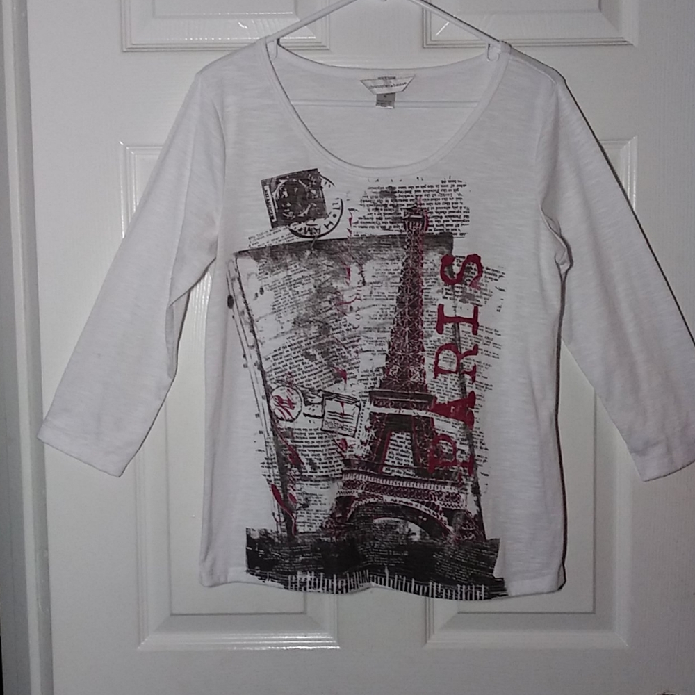 Paris Graphic Print Tee M